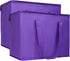 2-Pack Insulated Reusable Grocery Bag with Zippered Top, XL, Large, Frozen Foods Cold, Cooler Shopping Accessories, Insullated Bags, Purple