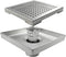 Neodrain 6-Inch Square Shower Drain with Removable Quadrato Pattern Grate,Brushed 304 Stainless Steel, with WATERMARK&CUPC Certified
