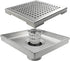 Neodrain 6-Inch Square Shower Drain with Removable Quadrato Pattern Grate,Brushed 304 Stainless Steel, with WATERMARK&CUPC Certified