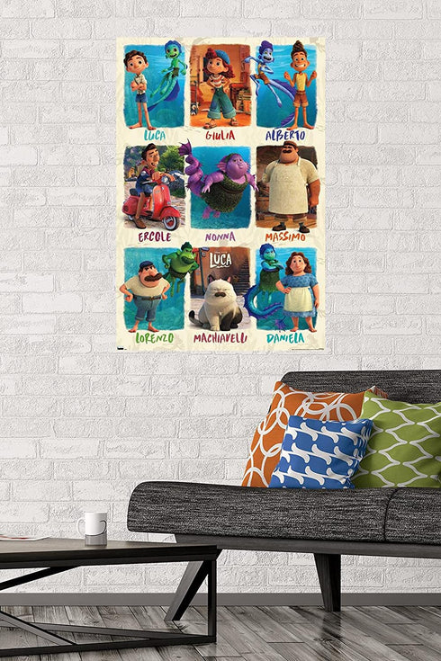 Trends International Disney Pixar Luca - Grid Wall Poster, 22.375" x 34", Premium Unframed Version
