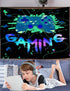 Gaming Tapestry for Teens Boys Men Kids Son 60X50 Inch Gamer Gamepad Playstation Video Game Action Buttons Wall Hangings Art Bedroom College Dorm Home Decor Gift