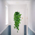 BABEIYXM Artificial Hanging Plants 2pcs Set,3.6 Feet Fake Hanging Plants Artificial Ivy Fakev Leaves,Suitable for Wall Indoor Outdoor Garden Wedding Decoration (with Basket)
