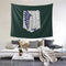 Attack On Titan Survey Corps-Tapestry Wall Hanging Room Art Home Decoration Gift Bedroom Decor Living Room Door Curtain Balcony 60*51 In