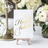 Bliss Collections Table Numbers, Gold Foil, Double-Sided Cards Plus Head Table Card for Your Wedding, Reception, Anniversary, Birthday Party or Celebration, 4"x6" (1-40 Plus Head Table Card)