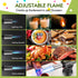Culinary Cooking Torch with Fuel Gauge, Refillable Food Kitchen Torch with Adjustable Flame & Lock, Blow Torch for Cooking, Butane Torch Lighter for Creme Brulee, Baking, Desserts, Searing, DIY