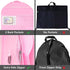 Waterproof Hanging Garment Bag 40 inch Clothes Bag with Gusset, 5 Pockets & Side Zip for Dance Costumes, Sports, Skating, Theatre, Beauty Pageants & More by Kendall Country, Cotton Candy Pink