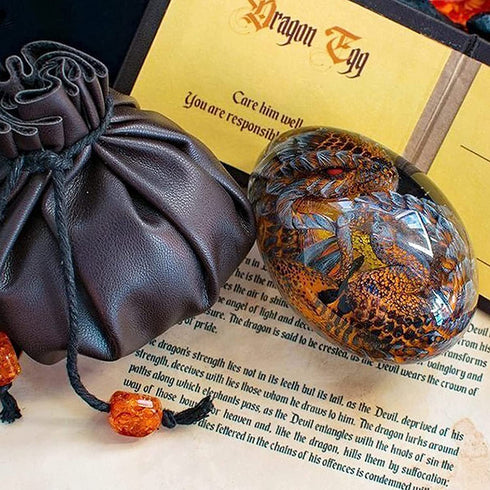 WFLWLHH Lava Dragon Egg, Dream Crystal Transparent Dragon Egg, Green Flying Dragon with Lava Base, Crystal Transparent Lava Dragon Egg Resin Handmade Sculpture Ornaments Souvenir. (Purple)