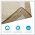 Madison Park Amherst Bathroom Rugs Room D©cor 100% Cotton Tufted Ultra Soft Non-Slip, Absorbent Quick Dry Bathtub Mats, 20x30, Brown/Blue