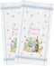 Easter Day Kitchen Towels Bunny Eggs Butterfly Flowers Dish Cloth Fingertip Bath Towels Cloth Blue Stripes Hand Drying Soft Cotton Tea Towel Set, 18x28in 2PCS