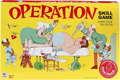 Operation Electronic Board Game With Cards Kids Skill Game Ages 6 and Up (Amazon Exclusive)