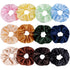 12 Pcs Hair Scrunchies Stain Hair Scrunchies Silk Scrunchies Elastic Hair Ties Ropes Scrunchie for Women or Girls Hair Accessories for Christmas New Year