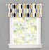 DriftAway Riley Geo Lined Window Curtain Valance Mid Century Geometric Pattern 2 Layers Rod Pocket 52 Inch by 14 Inch Plus 2 Inch Gold Black Gray