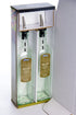 EHOMEA2Z Italian Glass Oil And Vinegar Cruet 16 Oz, Olive Oil Dispenser With Stainless Steel Spout, Slight Green Tint (2, 16 oz)