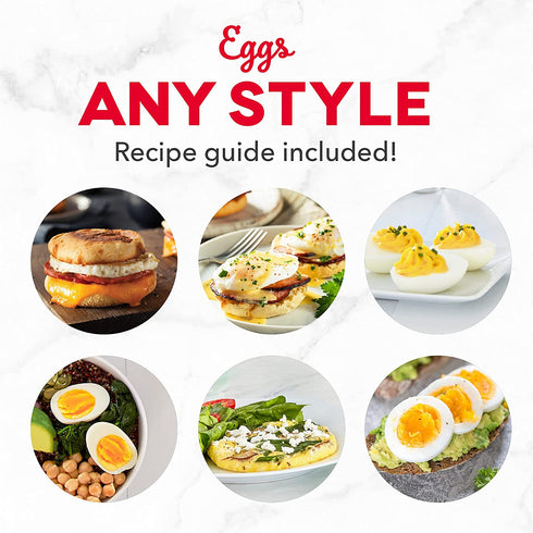 Dash Express Electric Egg Cooker, 7 Egg Capacity for Hard Boiled, Poached, Scrambled, or Omelets with Cord Storage, Auto Shut Off Feature, 360-Watt, Aqua