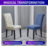 Howhic Stretch Chair Covers for Dining Room Set of 4, Removable Washable Dining Room Chair Covers, Dining Chair Slipcovers Seat Protector, Great for Home and Banquet Decor (Periwinkle Blue, 4 Pack)