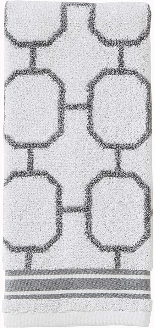 SKL Home Vern Yip Lithgow Hand Towel Set, Gray 2 Count