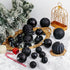 XmasExp Christmas Ball Ornaments (2.36", Black) 34ct Christmas Ball Ornaments Shatterproof Xmas Tree Hanging Balls Decorations Perfect for Holiday Wedding Christmas Decor