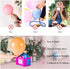 DEMELA Electric Air Balloon Pump Portable Air Blower Pump for Balloons 110V 600W Dual Nozzle Electric Inflator for Party Decoration Sports Rose Red