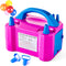 DEMELA Electric Air Balloon Pump Portable Air Blower Pump for Balloons 110V 600W Dual Nozzle Electric Inflator for Party Decoration Sports Rose Red