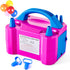 DEMELA Electric Air Balloon Pump Portable Air Blower Pump for Balloons 110V 600W Dual Nozzle Electric Inflator for Party Decoration Sports Rose Red
