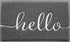 BeneathYourFeet Door Mat, Durable Welcome Mat Low Profile Floor Mat Front Doormat Indoor and Outdoor Doormat Non Slip Rugs for Entryway, Patio, High Traffic Areas (32"x20", Grey)