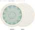 LOMOHOO Set of 4 Round Placemats 13 Inch Table Mats Boho Cotton Woven Mandala Tassels Heat Proof Washable Circle Place Mat for Kitchen Dining Wedding Farmhouse Home Decoration