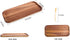 Wood Serving Platter Tray Plate, Wooden Steak Plates, Set of 1 Small Wood Tray + 50 Paddle Picks, Solid Natural Rectangular Acacia Board for Food Party Cheese Appetizer, Avoid Sliding and Spilling