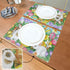 Spring Easter Placemats Set of 4 for Dining Table Egg Bunny Rabbit Tulips Washable Woven Vinyl Placemat Non-Slip Heat Resistant Kitchen Table Mats Easy to Clean