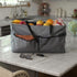 Household Essentials Grey Krush Canvas Utility Tote with Pockets | Reusable Grocery Shopping Bag, Large