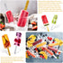 80 Pieces Glitter Acrylic Sticks 4.53 Inch Reusable Mirror Sticks Laser Stick Craft Ice Cream Sticks for Party, Festival and Home DIY, 2 Styles