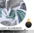 Swag Curtain Valances, Geometric Quatrefoil Trellis Printed Cotton Blend Tailored Swag Curtains for Kitchen Bathroom Window, Aqua/Mint/Grey, 56" W x 36" L