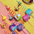24 Reusable Construction Plastic Straws Excavator Bulldozer Blender Truck for Construction Theme Birthday Party Supplies Gift Favors with 2 Cleaning Brushes