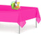 Hot Pink 6 Pack Premium Disposable Plastic Tablecloth 54 Inch. x 108 Inch. Rectangle Table Cover By Grandipity