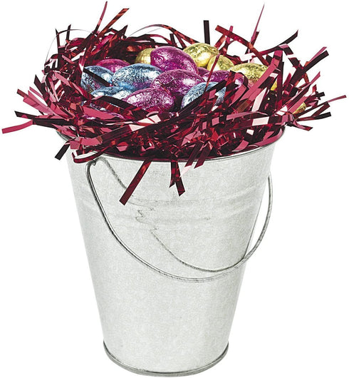 Galvanized Metal Pails - Bulk Set of 12 - Party Supplies, Candy Buffet, Ice Buckets, Wedding Decor and DIY Projects