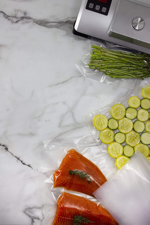 Nesco RA26862 50-Count Sealer Bags (11" X 16"), 11" X 15.75", Clear