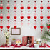 8 Packs Valentines Day Felt Heart Hanging String Garlands - NO DIY - Valentines Decorations - Valentine's Day Party Decorations Supplies - Valentines Burgundy Pink Red Heart Garland Decorations