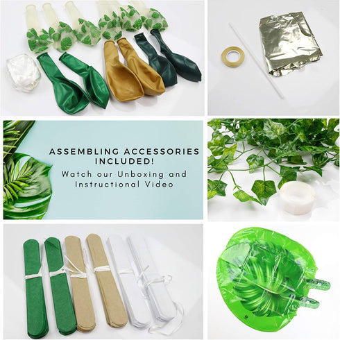 Safari Baby Shower Decorations for Boy - 60 PCS Jungle Baby Shower Decorations Baby Boy Baby Shower Decorations - Jungle Theme Baby Shower Decor - Greenery Baby Shower Decorations Neutral Oh Baby