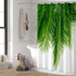 BROSHAN Green Leaf Shower Curtain Fabric, Summer Tropical Palm Leaves Plant Polyester Shower Curtain Nature with Hooks for Hawaiian Bathroom Decor Set,72 x 72 Inch