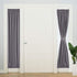 LUSHLEAF French Door Curtains, Thermal Insulated Drapes Rod Pocket Blackout Privacy Panel for Living Room Patio Glass Door Window with Tieback Set of 2 Panels, 25 x 72 inch, Grey
