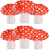 6 Pieces Mushroom Hanging Lanterns with Mini Light 3D Mushroom Shaped Paper Lantern for Mushroom Room Decor Jungle Wonderland Themed Party New Year Celebration Decor