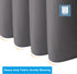 AmazerBath Waffle Shower Curtain, Heavy Duty Fabric Shower Curtains with Waffle Weave Hotel Quality Bathroom Shower Curtains, 72 x 72 Inches (Grey)