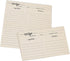 321Done Folding Recipe Cards (Set of 50) Folds to 3x5 from 6x5 - Rustic Kraft Tan Minimalist - Retro Vintage Luxury Double-Sided - Made in USA