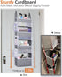 ULG Over The Door Organizer with 4 Large Capacity Pockets and 6 Mesh Pockets, 33lb Capacity Closet Door Hanging Organizer, Nursery Organizers and Storage for Baby Kids Toys, Diapers Organizer