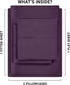 Utopia Bedding King Bed Sheets Set - 4 Piece Bedding - Brushed Microfiber - Shrinkage and Fade Resistant - Easy Care (King, Purple)