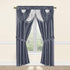 Regal Home Collections Amore 54 X 84 Inch Luxurious 5PC Attached Valance, Silver Window Curtain Set, 54 X 84