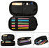 Cute Dinosaur Pencil Case for Boys Blue Pen Pouch Marker Holder Organizer for School Home College Office