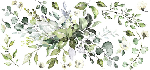 RoomMates RMK4711GM Watercolor Floral Arrangement Peel and Stick Wall Decals