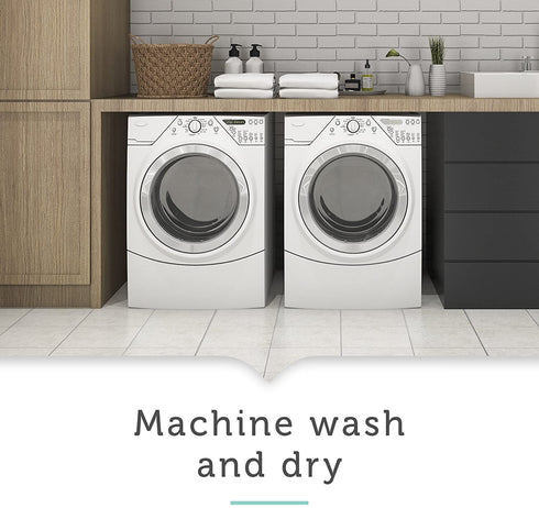 AllerEase Organic Cotton Pillow Protectors, 1 Pack, Beige/Cream White