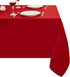 Obstal 210GSM Rectangle Table Cloth - Heavy Duty Water Proof Microfiber Tablecloth, Decorative Fabric Table Cover for Outdoor and Indoor Use (Rio Red, 70 x 70 Inch)