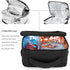 Lunch Box with Padded Liner,Amersun Spacious Insulated Lunch Bag Durable Thermal Lunch Cooler Pack with Strap for Men Women Boys Girls Adults School Sport Beach Picnic Work Camp,2 Pocket(Black Gray)